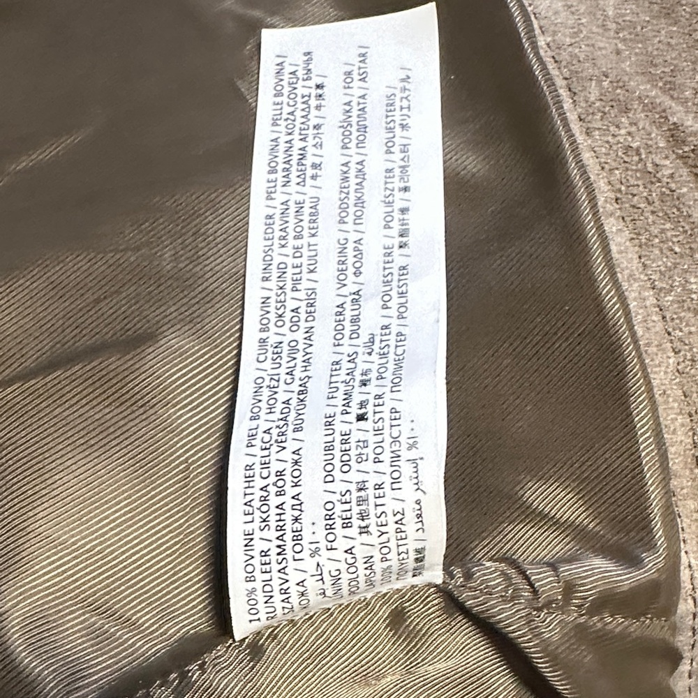 Mango Tan Suede Fringe Leather Jacket - Picture 4 of 4
